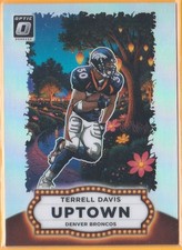 TERRELL DAVIS 2025 DONRUSS OPTIC UPTOWN SSP CASE HIT RARE HOT!! SB MVP