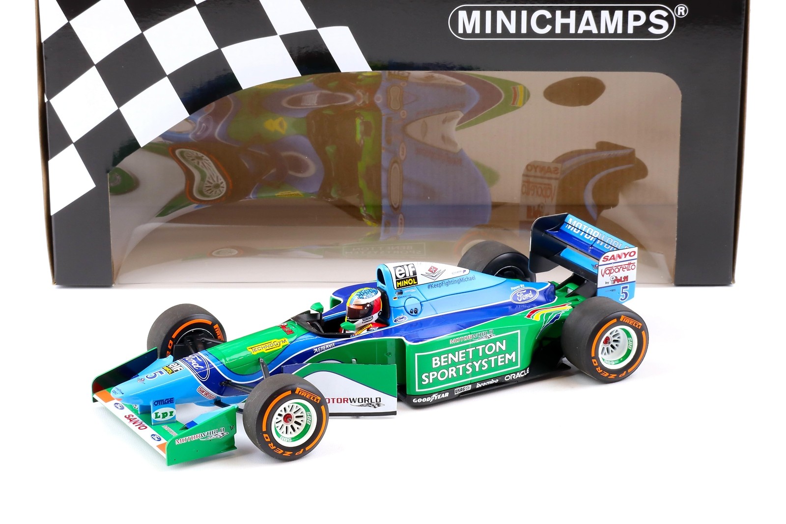1:18 Minichamps Benetton Ford B194 Mick Schumacher Demonstration Run Belgian Gp