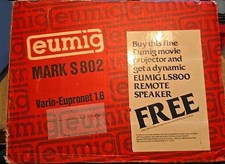 Rare NEW IN BOX Eumig Mark S 802 Super 8mm Sound Projector Vintage