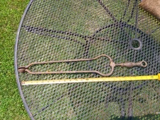 Antique fireplace tongs 