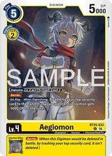 Digimon Card Game Aegiomon [BT-25 - BT25-033 U NM Uncommon
