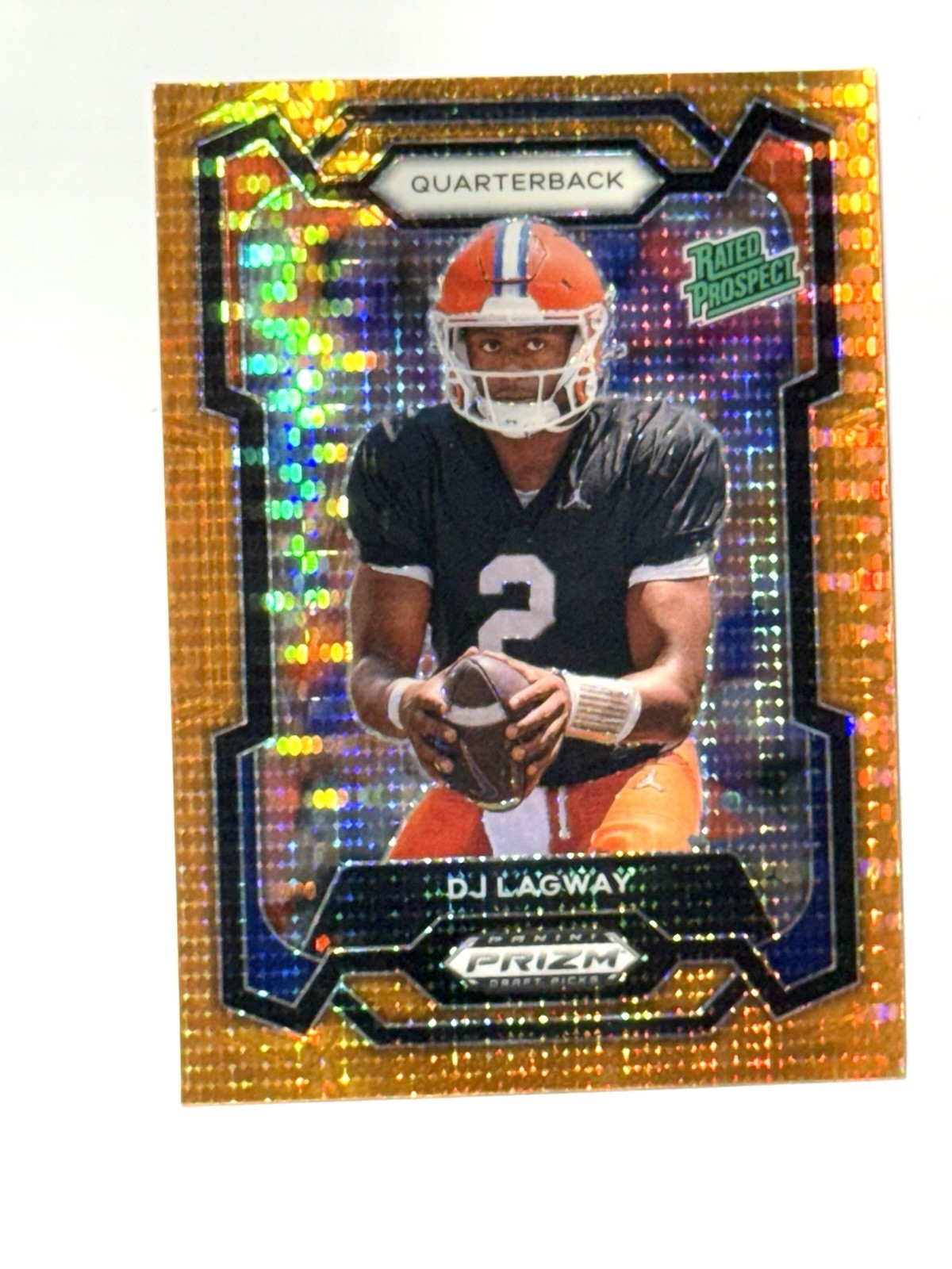 2024 Panini Prizm Draft Picks - DJ Lagway #182 Orange Pulsar Prizm /49 🔥🔥