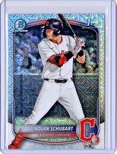 2025 Bowman Chrome Draft Mega Box Nolan Schubart 1st RC Mojo Refractor Guardians