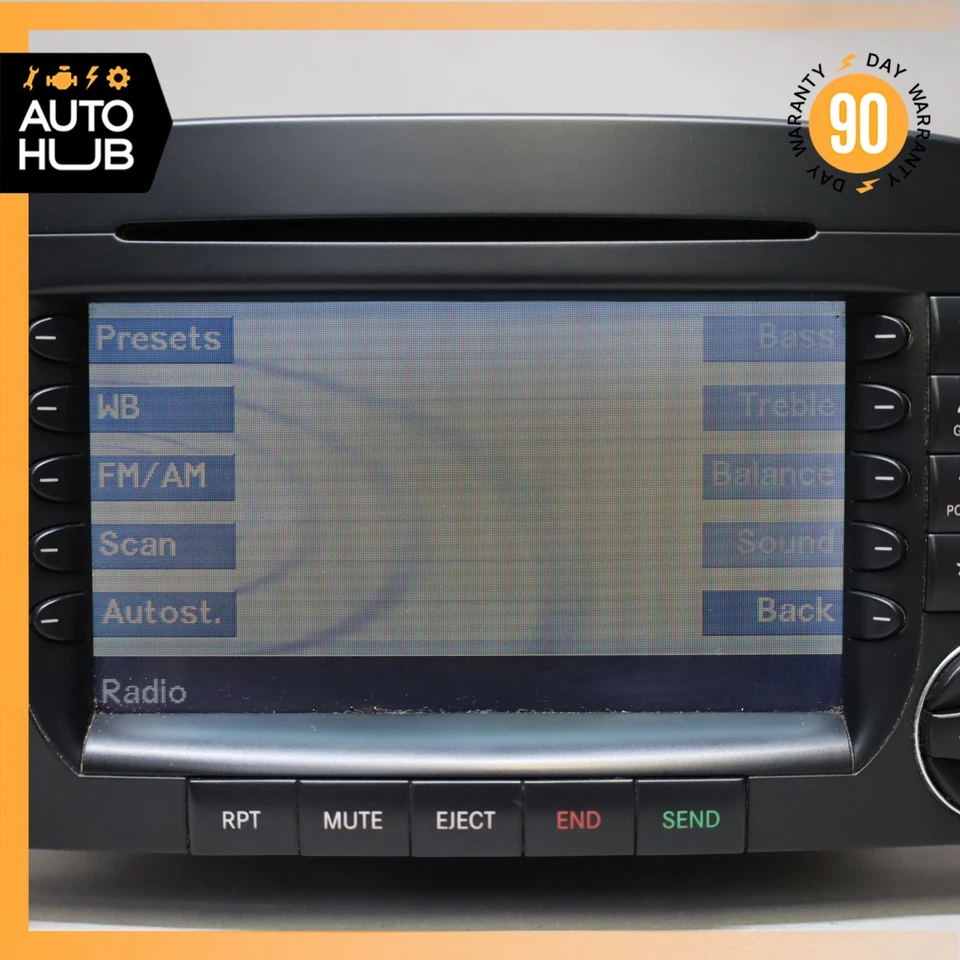 05-08 Mercedes R230 SL500 SL55 AMG Unidad principal de mando Radio Navegación CD OEM 70k Foto 3 de 4