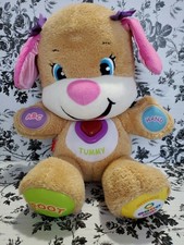 Fisher Price Laugh Learn ABC Smart Stages Interactive Plush Stuffed Bear