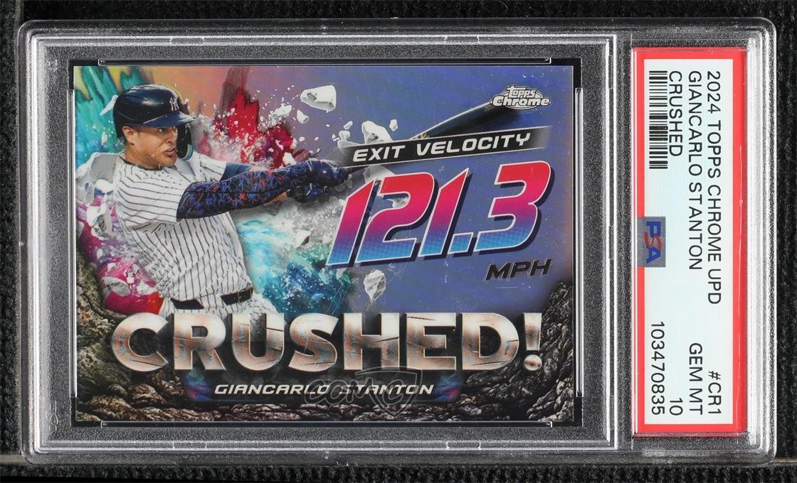 2024 Topps Chrome Update Crushed Giancarlo Stanton #CR-1 PSA 10 GEM MT 0n64