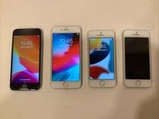 Apple iPhone LOT of 4  6s 6 - 16 GB and 2 SE 16 GB  AT T strong battery