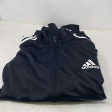 adidas Men  s 3-Stripes Tricot Track Suit Black, Size M