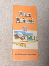 VINTAGE UNION PACIFIC RAILROAD WESTERN WONDERLANDS TRAVEL BROCHURE