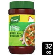 New Knorr Shelf-Stable Granulated Chicken Flavor Bouillon , 2.0 Lb Jar.