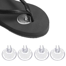 Apvok 2 Pairs Silicone Thong Sandal Toe One Size Fits Most, Transparent