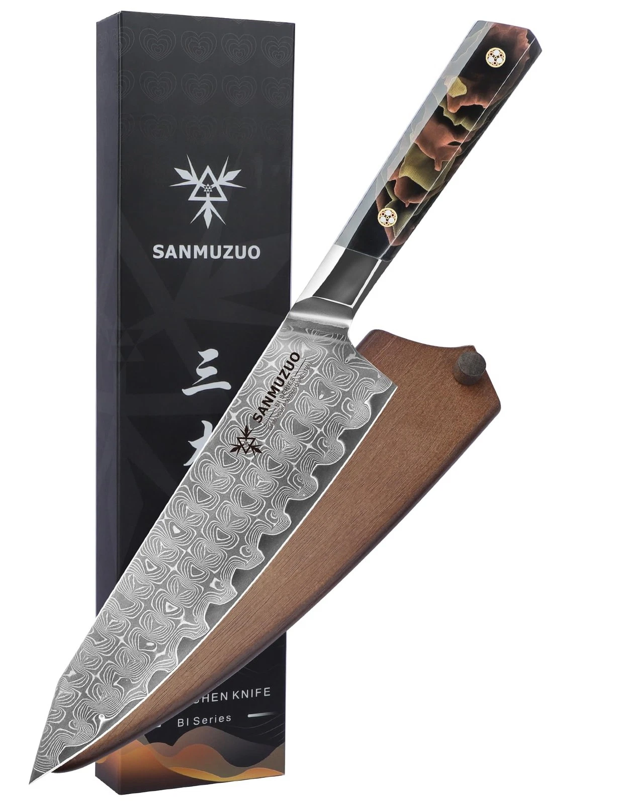 Kitchen Chef Knife 21CM, Professional Kitchen Knife, Ultra Sharp Damascene...