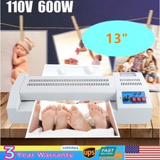 13" Laminating Machine A3 A4 Thermal Laminator Machine 4 Roller Hot Cold Film