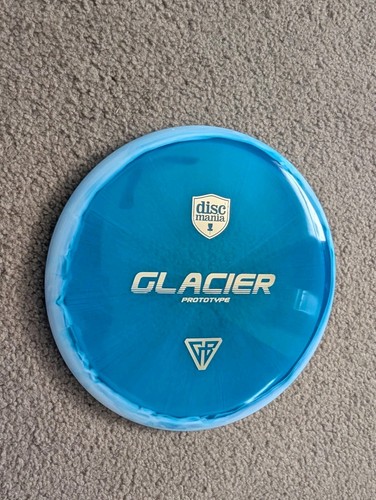 Discmania Glacier Prototype - C-Line 177g -Blue w/ White Rim, Gold Foil Stamp - Picture 5 of 13