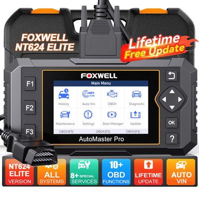 FOXWELL Car All System Diagnostic Tool OBD2 Scanner ABS SRS DPF TPMS Oil EPB BMS