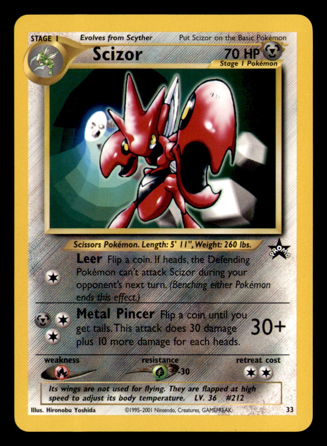 Scizor 33 Promo Wizards Black Star Promos Pokemon Lightly Played