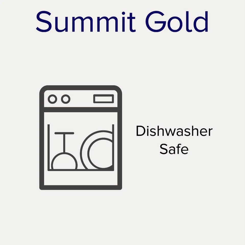 Juego de 4 tazas de té Summit Gold, 7 oz. Foto 3 de 3