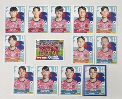 2026 Panini FIFA World Cup South Korea Stickers You Pick Son Kim Lee Blue Border