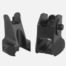 Tactical Low Profile Metal Sights Iron Front & Rear Set  High Qualiy Black