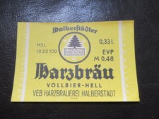 Halberstädter Harzbräu,VEB Harzbrauerei-0,3...