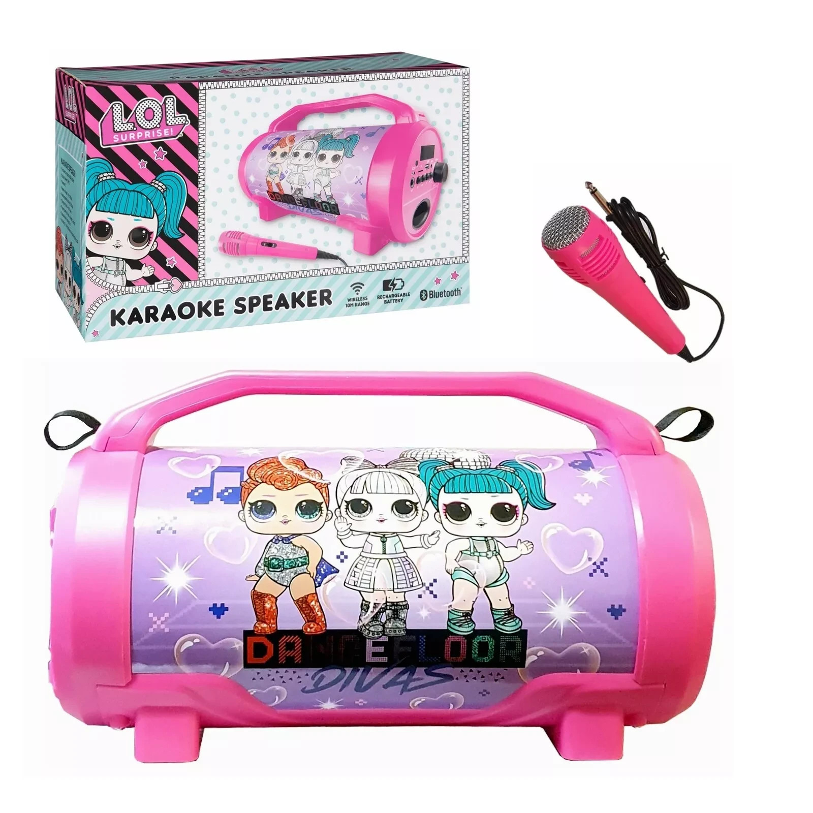 Karaoke Speaker - Rechargeable - Microphone - Bluetooth