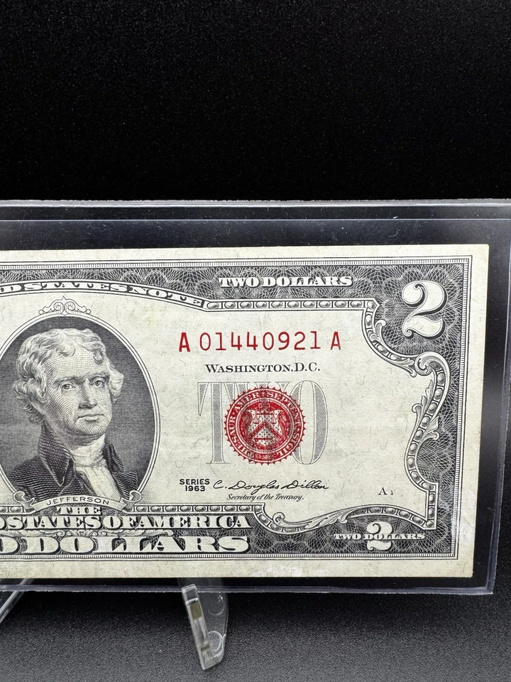 $2 Dollar Series 1963 A Red Note UNC A Series - Image 4 of 4