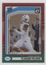 2024 Donruss Rated Rookie Optic Preview Red & Green Prizm Tejhaun Palmer 1kx5