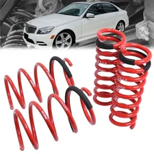 Megan Racing Euro-Version Red Lowering Springs Kit For 08-14 Benz C-Class W204