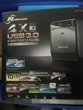 Mediasonic HF2-SU3S2 4-Bay External Hard Drive Enclosure USB3 SATA Storage Cases