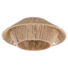 Rattan Lampshade Pendant Light Cover Wicker Lamp Shade Ceiling Light Cover UK