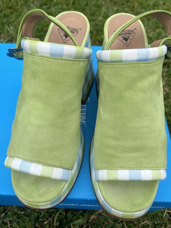 Sandalia Plataforma John Fluevog Talla 7 Años 60 70 Retro Foto 4 de 4