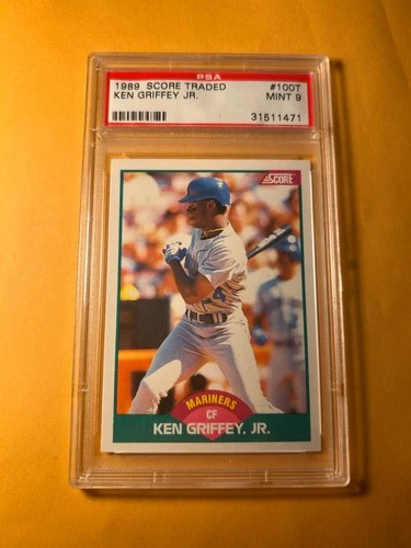 PSA 9 MINT 1989 SCORE ROOKIE/ TRADED #100T KEN GRIFFEY JR ROOKIE RC CARD