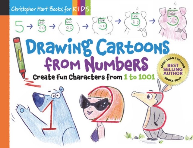Drawing Cartoons from Numbers by Christopher Hart (Spiral bound)