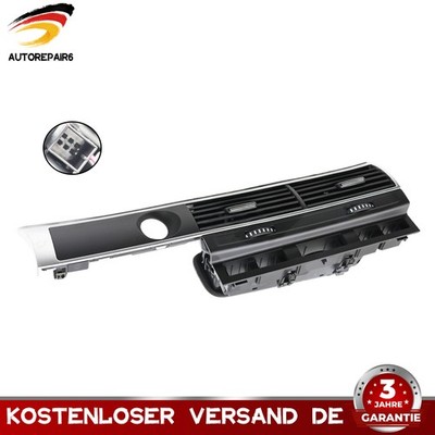 Lüftungsdüse mitte mittig BELEUCHTET FÜR Audi A6 4F2 4FH 4F5 S6 schwarz Blende