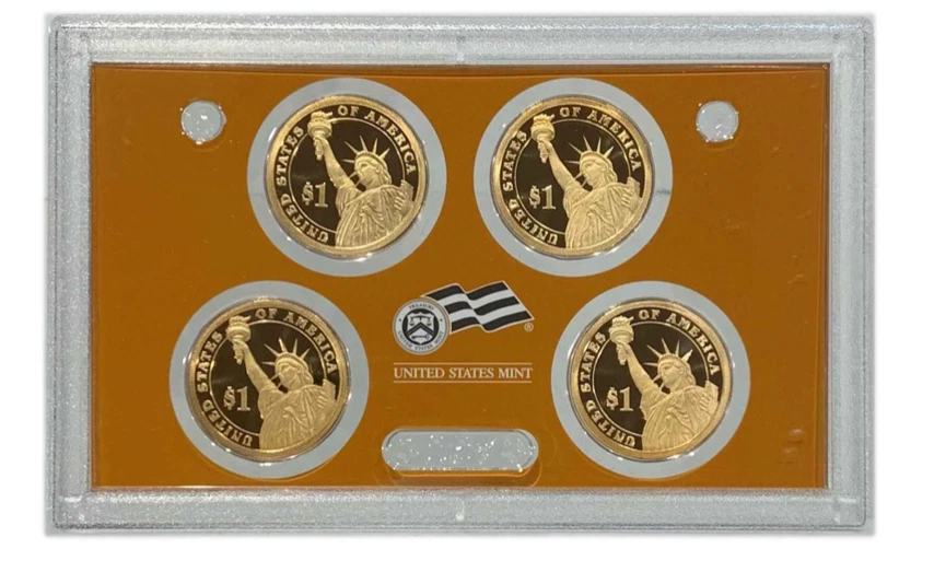 Juego de 10 monedas de plata sin circular con caja y certificado de autenticidad de Estados Unidos Mint 2007 Foto 2 de 4