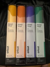 Cricut Smart Permanent Vinyl (13in x 3ft) - 4 Pack Bundle