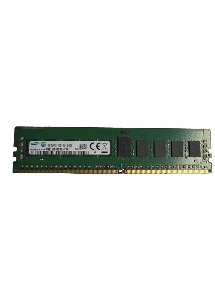 Samsung 8GB 2Rx8 PC4-2133P-RE0-10-DC0 ECC REG Server Memory M393A1G43DB0-CPB - Image 1 of 1