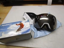 NEW FEISEDY Over The Glasses Ski Snow Goggles WHITE ADULT SIZE