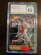 2001 Upper Deck Baseball #295 Albert Pujols Star Rookie CSG 8.5 Rookie Card RC