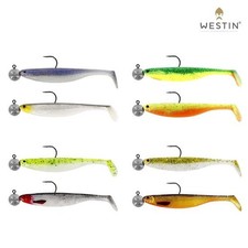 Westin ShadTeez Slim R`N`R  2 Stk. Gummifisch Jigkopf prerigged Zander Barsch
