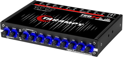 Taramps TEQ 7.4 Stereo 7-Band Graphic Equalizer Car Audio Rca Input/Output, Auxi