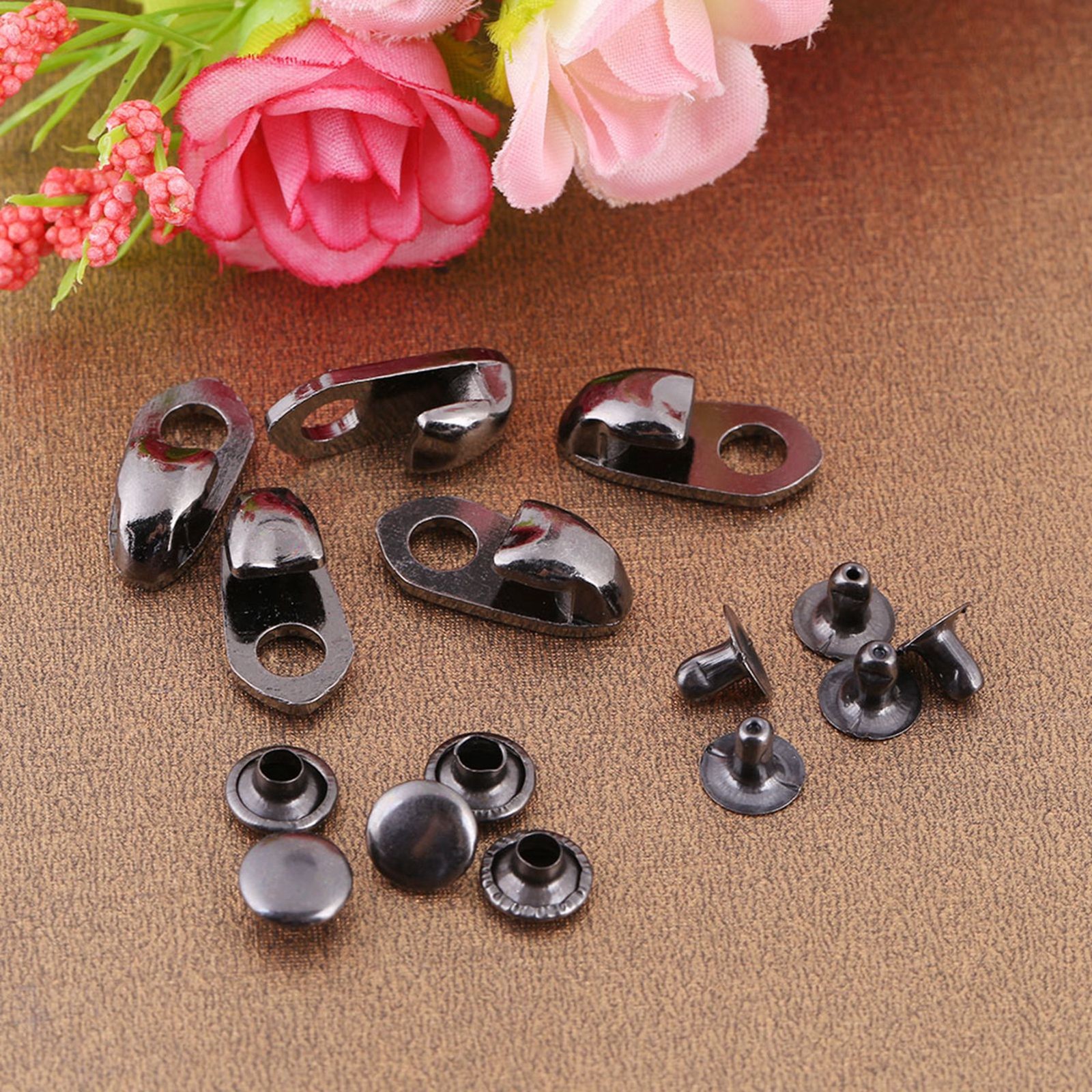 20pcs/set Boot Hooks Lace Fittings With Rivets For Repair/Camp/Hike/Climb Acce.