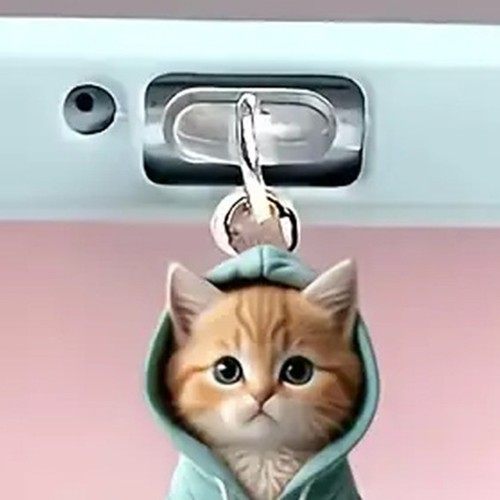 Cute Cat Dust Plugs Protection Accessory Pendant Acrylic for Mobile Phone - Photo 5 sur 10