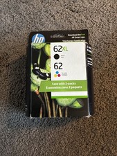 Genuine HP 62 XL Black 62 Tri-Color Ink Catridges 2 Pack N9H67FN 01/2027 NEW