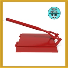 Manual Flower/Corn All Metal Tortilla Maker Press 12x12" Square Made in Mexico