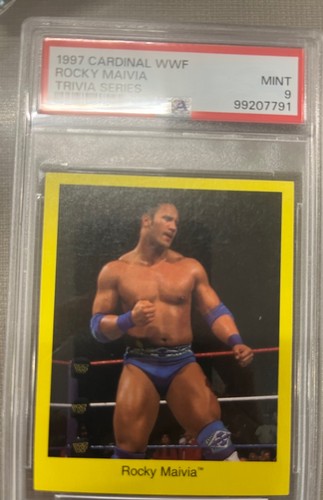 1997 Cardinal World Wrestling Federation Trivia Game -The Rock,Rocky Maivia (RC)