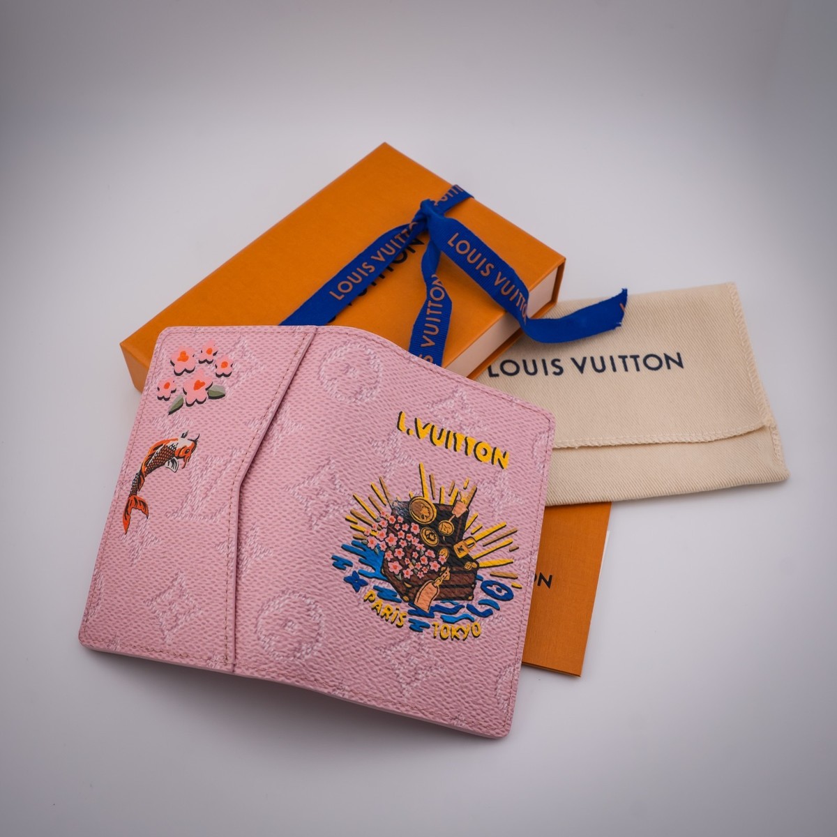 Louis Vuitton Japan Monogram Mt. Fuji Pocket Organizer M25973 Pink