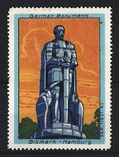 Reklamemarke Hamburg, Bismarck-Denkmal, Statu...