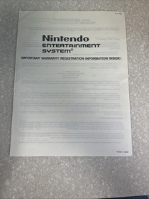NES Control Deck 1988 NES Nintendo Console Manual Vtg cb50 And Nintendo Poster