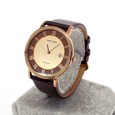 Danish Design Uhr IQ50Q858 Quarz SS Leder Roségold gebraucht aus Japan